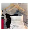 Top de tirantes plisado con almohadilla para el pecho, sin tirantes, espalda hermosa, sexy, de una pieza, estilo Spice Girl, sin aro de acero, base interior.