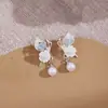 Pendientes de plata 925 con pasador, nuevo diseño moderno y único 2025, pendientes colgantes de alta gama y elegantes, al por mayor
