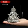 Flor de Loto de Cobre Blanco Dios Amarillo de la Riqueza Buda Sakyamuni Buda de la Medicina Bodhisattva Manjushri Ksitigarbha Buda Changshou Adornos de Estatua
