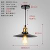 Lustre pequeno de ferro retrô de estilo industrial de comércio exterior transfronteiriço, trabalhadores criativos, personalidade decorativa, varanda, corredor, lâmpadas