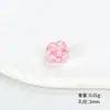 Pulsera de Cuerda para la Mano Nudo Flor de Durazno Tejida a Mano Pura Pulsera Cuentas Espaciadoras Accesorios DIY Semi-Terminado Nudo Plano Anillo Dorado