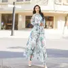 Vestido de Gasa Nuevo Verano 2024 de Manga Larga Estilo Europeo y Americano de Comercio Exterior Vestido Ligero de Playa para Mujer Amazon