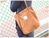 Bolso de Hombro de Pana Clásico Estilo Coreano ins Chic Simple Artístico Fresco Estudiante Mochila Bolso Casual Portátil