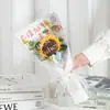 De un solo golpe para ganar el examen de ingreso a la preparatoria ramo inspirador flor de lana tejida a mano girasol regalo de graduación regalo creativo
