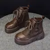 Botas Martin Cómodas de Suela Blanda para Niñas 2026 Otoño/Invierno Nuevo Estilo Botas Retro para Niños de Caña Media con Suela Blanda para Niños Medianos y Grandes Botas Individuales