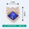 Atacado Novo Pingente Único Quadrado Pequeno Diamante Laço de Café Gravata Colar Pulseira Pingente Pequeno Acessório Joias Criativas Peças DIY