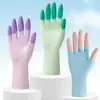 Limpieza del Hogar Guantes de Lavar Platos de Cocina Patrón Imprimible Lavar Ropa Impermeables de Plástico Caucho Caucho Guantes