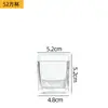 Taza de Vela Transparente Engrosada Portavelas DIY de Fondo Curvo Botella de Vidrio Tarro para Velas Taza de Vidrio para Aromaterapia Decoración Tapa de Bambú