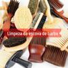 Processamento de folga traseira de fábrica madeira maciça cerdas almofada de ar pente de massagem pente para cachear cabelo escova de limpeza de cabelo escova para barba