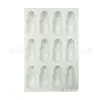 Venta Directa de Fábrica Molde de Silicona de Cerdo de 12 Piezas para Pastel DIY Al Por Mayor Molde para Hielo Molde de Congelación Rápida Grado Alimenticio