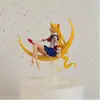 Decoração de Bolo de Aniversário Branca de Neve Ornaments Belle Frozen Elsa Sereia Fantasia Toppers
