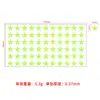 Pegatina de Pared Estrella Luz Nocturna para Habitación de Bebé Niños Guardería Decoración de Mesita de Noche Pegatinas Fluorescentes Verdes
