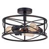 Lámpara de techo de hierro estilo industrial retro americano comercio electrónico transfronterizo Amazon comercio exterior fácil en stock lámparas para estudio sala de estar