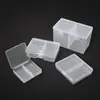 Caja de Plástico PP de 2 Compartimentos para Accesorios Pequeños, Caja de Almacenamiento para Piezas de Uñas, Costura, Ferretería, Juguetes y Embalaje de Cuentas Caja Pequeña