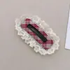 Pinza Elegante Azul de Lunares para el Cabello para Niñas, Pinza Versátil y Dulce para el Flequillo, Pinza de Aspecto de Estudiante