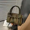 Bolsa de Mão de Pelúcia Camurçada Feminina 2026 Nova Tendência Outono Pequena Nicho Retrô Merade Para Ir ao Trabalho Ombro Único Transversal