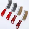 Cepillo de Alambre con Recubrimiento de Cobre Cepillo de Alambre Cuchillo Cepillo Limpieza Industrial Eliminación de Óxido Barbacoa Acero Inoxidable Cuchillo Cepillo Cocina Limpieza de Ranuras Cepillo