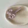 Presilha de Cabelo Rosa de Princesa com Laço, Pente de Cabelo para Meninas, Franja Lateral e Cabelos Finos Prendedor de Cabelo