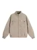 Chaqueta de Piel Sintética para Hombre Tangkez, Nueva Otoño Vintage Tendencia Marca Cuello Alto Versátil Casual Chaqueta Cardigan Abrigo