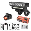 Luz de bicicleta de alto brillo con bocina de alto decibelio, luz de iluminación nocturna para bicicleta, juego de accesorios para equipo de ciclismo al aire libre