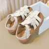 Sandalias Cerradas para Niña, Nuevo Estilo Verano 2026, Zapatos de Princesa Tejidos Huecos Suaves para Bebé, Sandalias Romanas para Niña