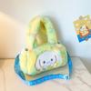 Serie Sanrio Lindo Bolso Cuadrado Largo de Peluche Recién Llegado Bolso Cruzado de Un Solo Hombro Papelería Bolso Merleti Muñeca Máquina
