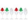 Conjunto de Taças de Vinho de Natal Novo Transfronteiriço Decoração de Árvore de Natal de Flanela Suprimentos para Festa de Natal Presentes de Natal