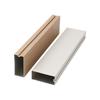 Hotel Techo Fluorocarbono Aluminio Cuadrado Paso Arco Rejilla Rociado Perfil Decoración Partición Oficina Imitación Grano de Madera Tubo Cuadrado de Aluminio