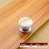 Manija de Cerámica de un Solo Agujero Patrón de Rosa Crackle Dorado y Blanco Estilo Europeo Blanco y Negro Estilo Chino Retro Manija de Tirador para Cajón y Puerta de Gabinete