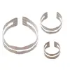 Anillo de Brazo Abierto con Diseño de Flor de Serpiente Hueca Transfronterizo Europeo y Americano Pulsera de Tendencia de Moda Pulsera Exagerada de Gama Alta para Mujeres