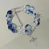 Pulsera auspiciosa de dragón estilo chino Nuevo estilo chino Colgante de la fortuna Pulsera de pareja del zodíaco Regalo para el año del zodíaco