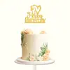 Topper de Pastel Brillante de Colores Transfronterizo Reina Feliz Cumpleaños Inserto de Papel en Inglés Bandera de Decoración para Postre de Fiesta
