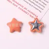 Novo Botão de Tecido Estrela de Cinco Pontas em Cores Macaron Vibrantes Acessórios DIY para Roupas Headwear Presilha de Cabelo Sapato Chapéu Suprimentos