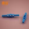 Dhsg65138 Anillo de almohadilla azul, pino de doble poste con pino de doble poste octogonal con orificio grande, tecnología de poste, piezas de producción pequeñas