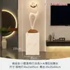 Lámpara de Pie Ornamental Artística, Sala de Estar de Lujo Ligero, Lámpara de Mesita de Noche Moderna Simple de Gama Alta para Dormitorio, Artículo de Decoración para el Hogar