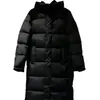 Versión de Alta Gama de Putian de la Misma Chaqueta Acolchada que Shin Min-Ah, Chaqueta Puffer Larga Cálida Extra de Plumas de Ganso, Abrigo para Pareja Nc
