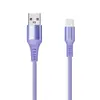 Cable de Datos Trenzado de Nylon Personalizado por el Fabricante Cable de Carga con Carcasa de Metal y Aluminio Tipo C Cable de Datos Universal USB para Teléfono Móvil