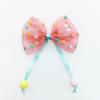 Versão coreana de crianças 5*4cm estampa laço contas penduradas tiara DIY decorações acessórios broche acessórios de cabelo material
