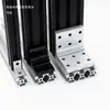 Conector de Esquina para Extrusión Soporte de Esquina para Extrusión Yihedada Código de Esquina para Fijación de Perfil de Aluminio Esquina Reforzada Código de Esquina Negro de Aluminio