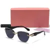 Nuevas Gafas de Sol Cat-Eye con Marco Metálico Transfronterizo Lacado Estilo Retro Europeo y Americano Sin Marco Bordes Cortados Degradado Modelo de Tendencia 320028