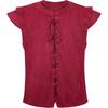 [Em Estoque] Camiseta Viking Pirata da Amazon Halloween Colete de Camurça Renascentista Cosplay