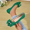 Zapatos Cómodos de Lazo con Pedrería de Moda 2026 Nueva Tendencia de Otoño Versátiles de Punta Poco Profundos para Calzar