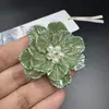 Headdress Antigo de Flor de Peônia Estéreo Feito à Mão Camélia Pérola Artificial Resina Flor Trançada Duas Cores Acessórios de Joias DIY