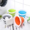Em estoque balde dobrável portátil de silicone plástico balde dobrável para viagem ao ar livre balde dobrável para lavagem de carro balde de pesca