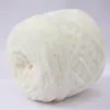 Bola de lana de terciopelo dorado, chenilla, hecha a mano, bufanda tejida, hilo grueso, material de oso violento, bolsa, zapatillas de ganchillo