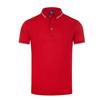 Camiseta de lapela casual de verão com listras e costura polo, conjunto/grupo de roupas, camiseta com estampa de logotipo e bordado