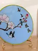 Manualidad de Pintura Esmalte Cloisonné Adorno Base Soporte Plato de Cerámica Soporte de Exhibición Marco de Fotos Soporte Marco Metal