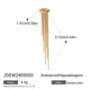 Pendientes de Cadena con Borla de Acero Inoxidable Jingqiao Lujo Ligero Diseño de Pendientes de Gama Alta Nicho Acero de Titanio Joyería Transfronteriza para Mujeres
