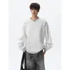 Marca de moda talla de hombre estilo callejero metal otoño talla grande holgado sudadera juvenil estrella cuello redondo remaches