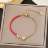 Centenas de Pulseiras Meichen Europeias e Americanas Ouro 18K Não Desbota Aço Titânio Femininas Simples e Versáteis Ins Personalizadas Moda Joias de Mão